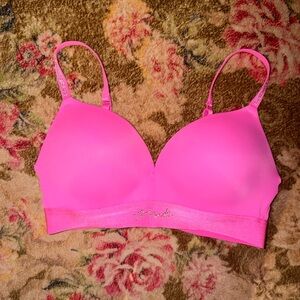 PINK Victoria's Secret Bright Pink Bra With Bling
